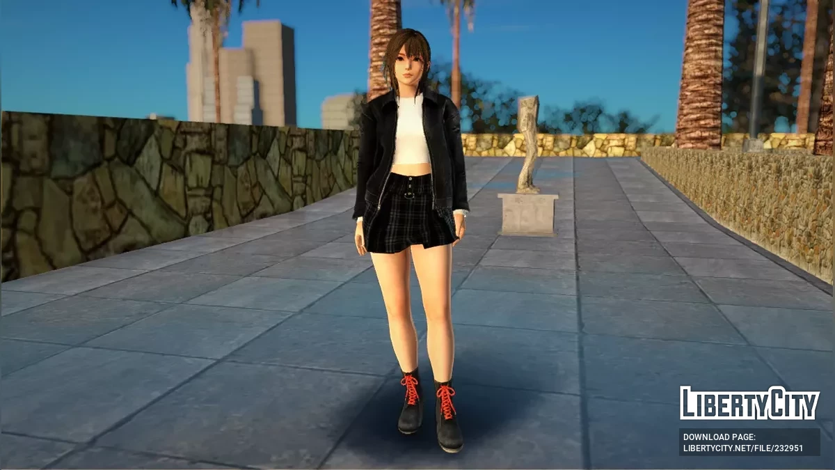 Мисаки в городском уличном повседневном наряде / GTA San Andreas