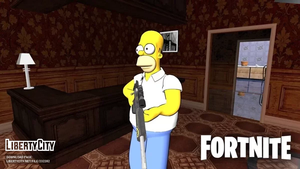 Гомер Симпсон из Fortnite / GTA San Andreas