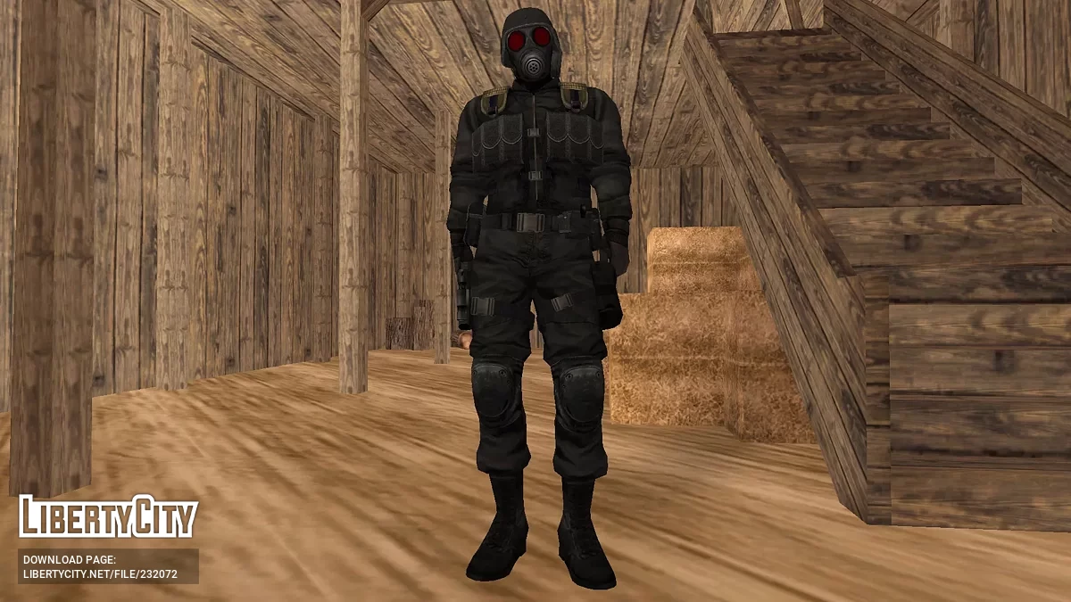 Ханк из Resident Evil: Revelations / GTA San Andreas