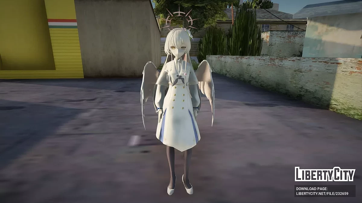 Кирифудзи Нагиса из Blue Archive / GTA San Andreas