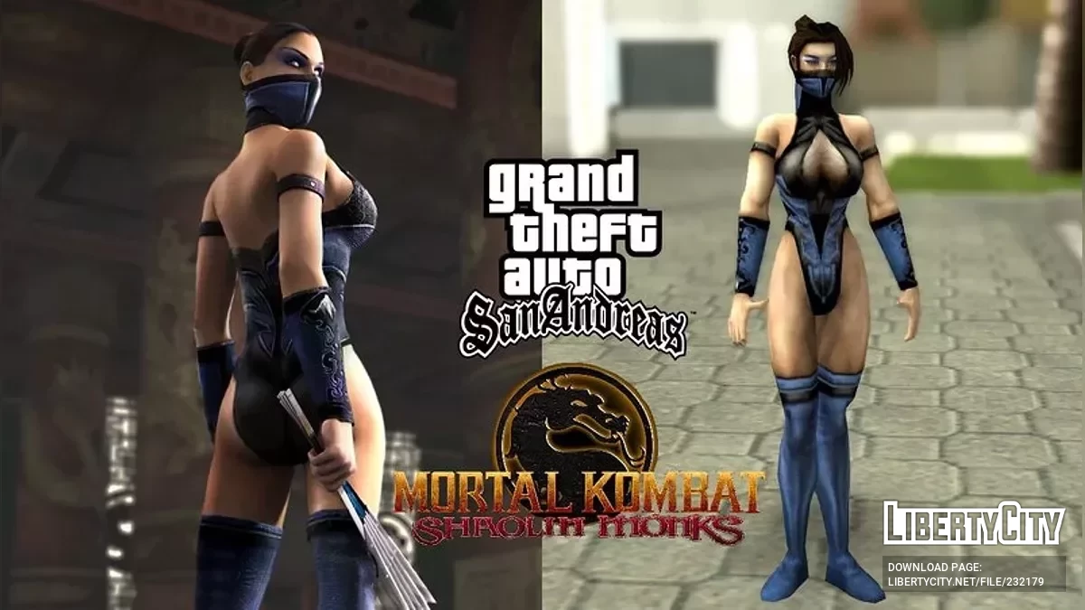 Китана из Mortal Kombat Шаолиньские монахи / GTA San Andreas