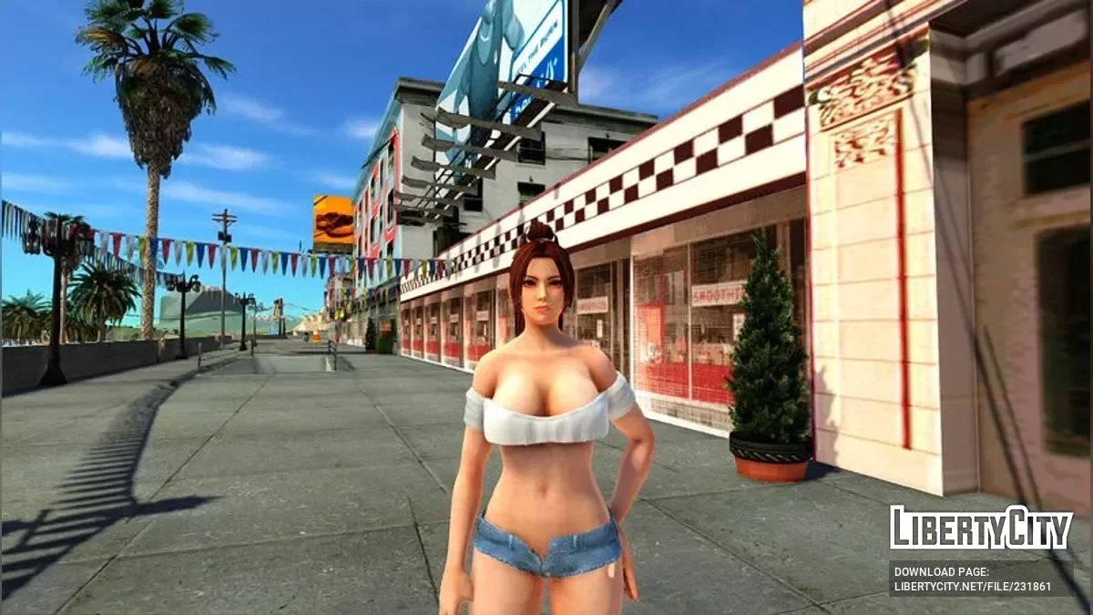 Мэй Ширануи в Тонкинской одежде из DOA5LR / GTA San Andreas