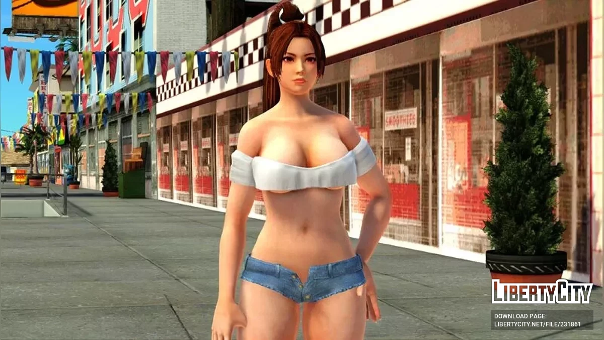 Мэй Ширануи в Тонкинской одежде из DOA5LR / GTA San Andreas