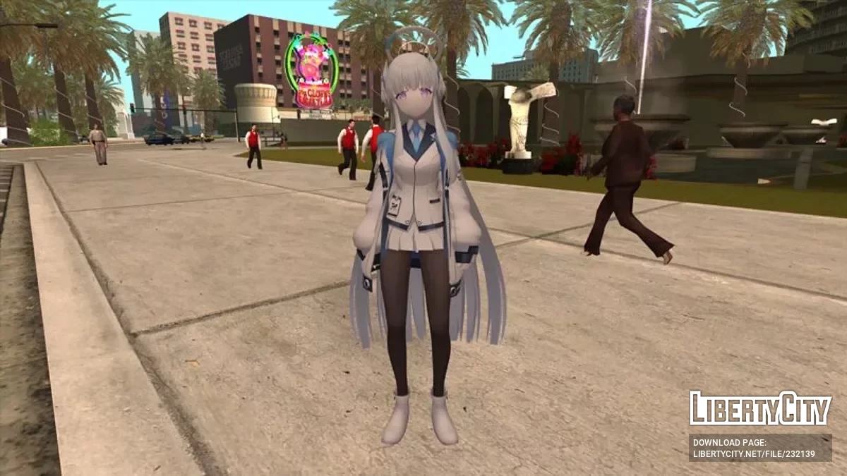 Ноа Усио из Blue Archive / GTA San Andreas