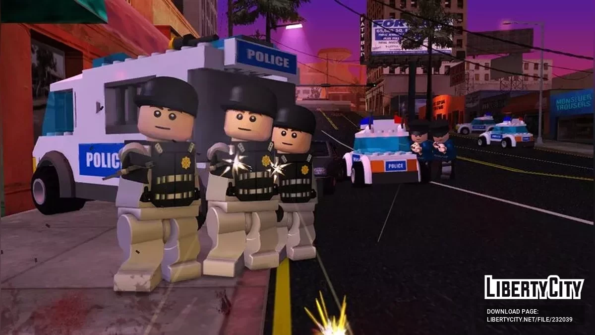 Полиция из LEGO / GTA San Andreas