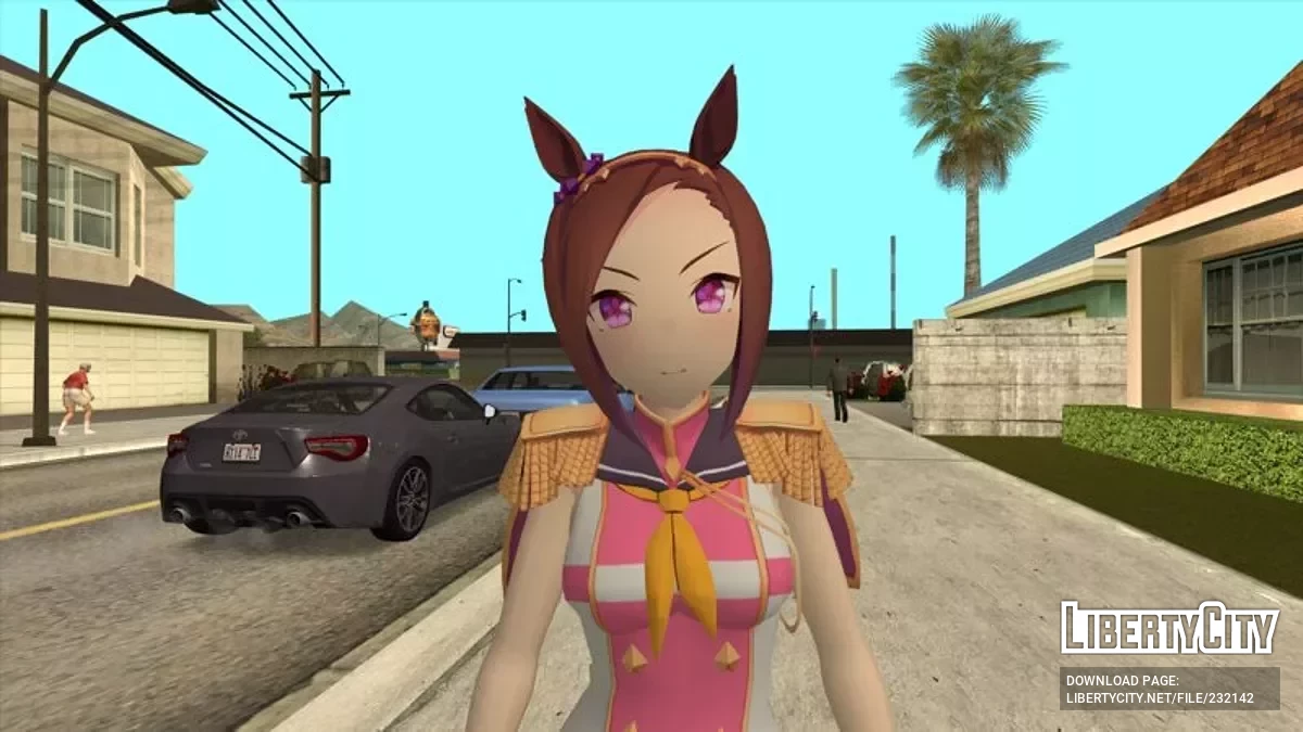 Сакура Бакусин-О из Uma Musume / GTA San Andreas