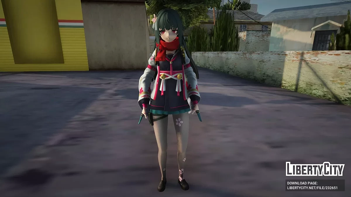 Сакура из Girls' Frontline: Exilium / GTA San Andreas