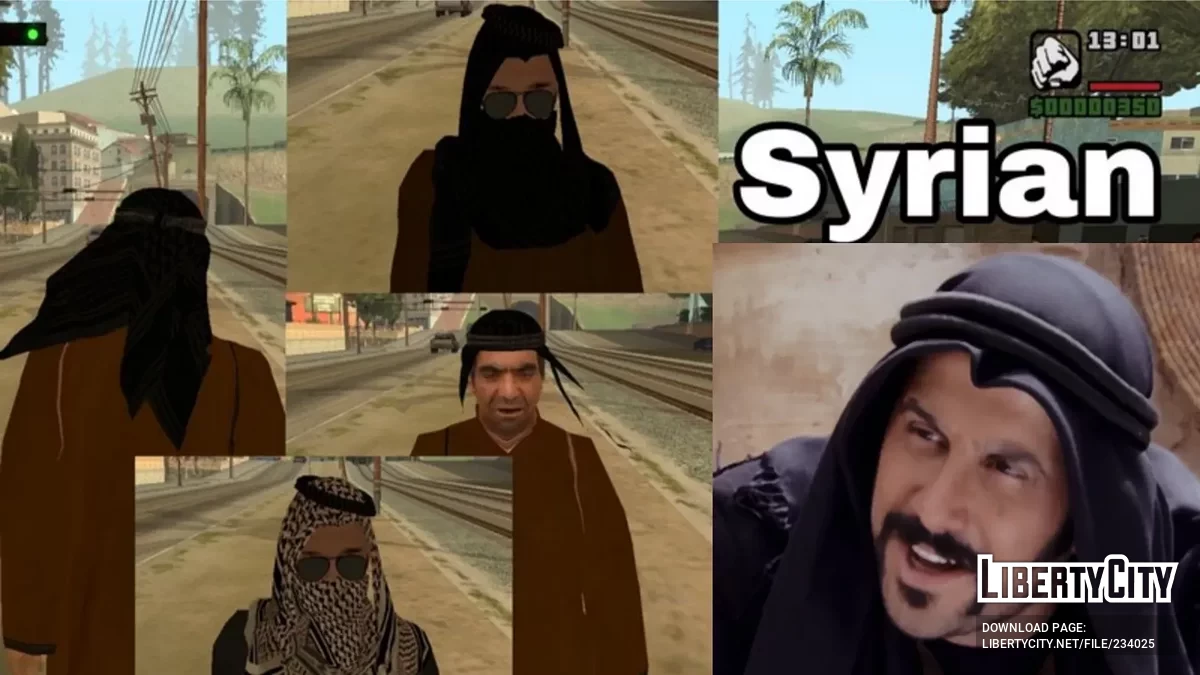 Пакет скинов арабов - арабы Ближнего Востока / GTA San Andreas