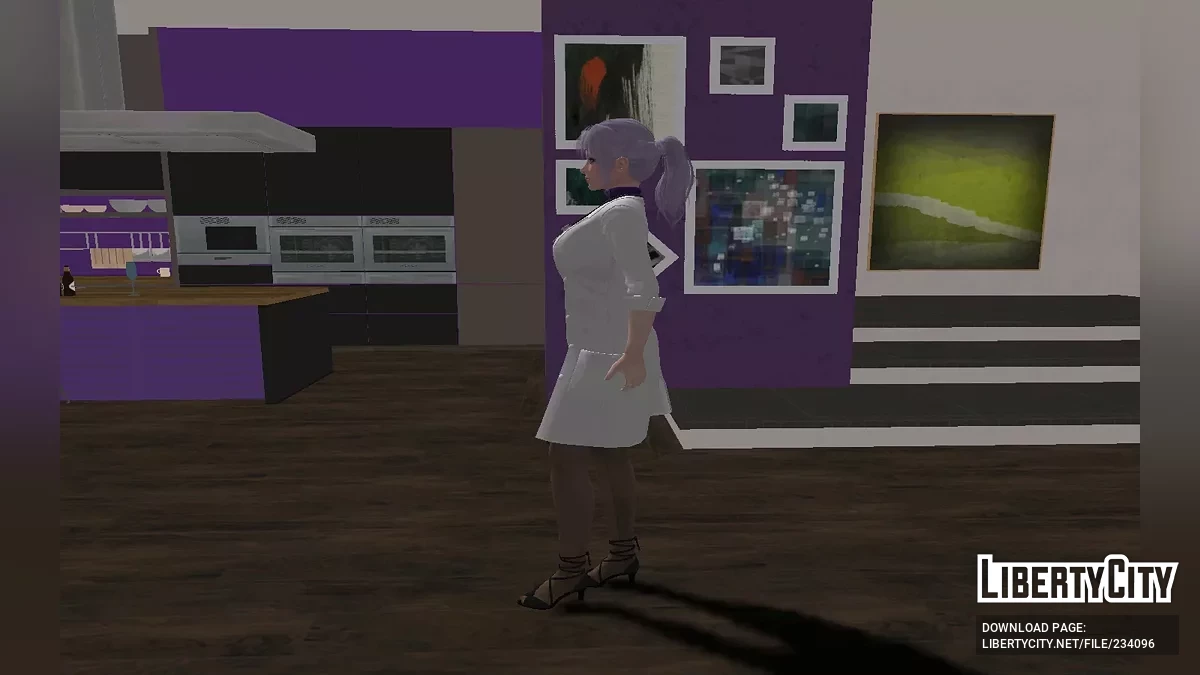 Фиона из Dead or Alive в униформе медсестры / GTA San Andreas