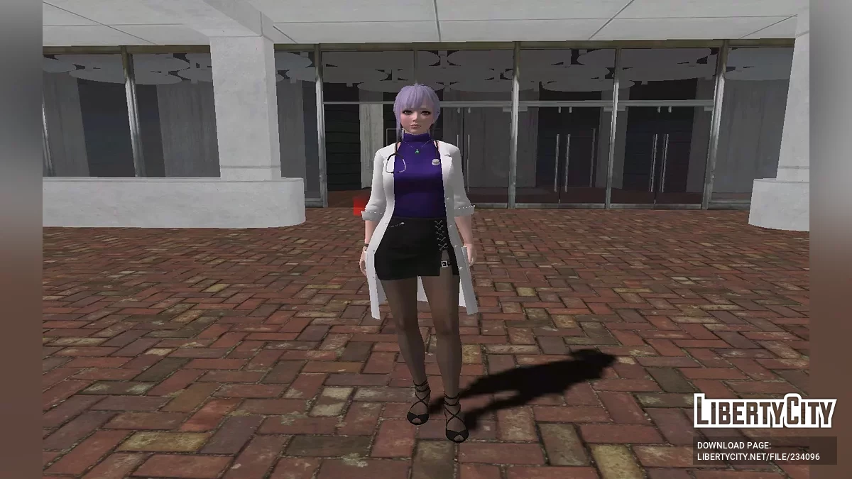 Фиона из Dead or Alive в униформе медсестры / GTA San Andreas