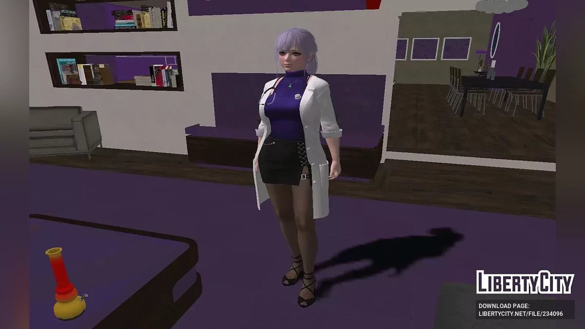 Фиона из Dead or Alive в униформе медсестры / GTA San Andreas