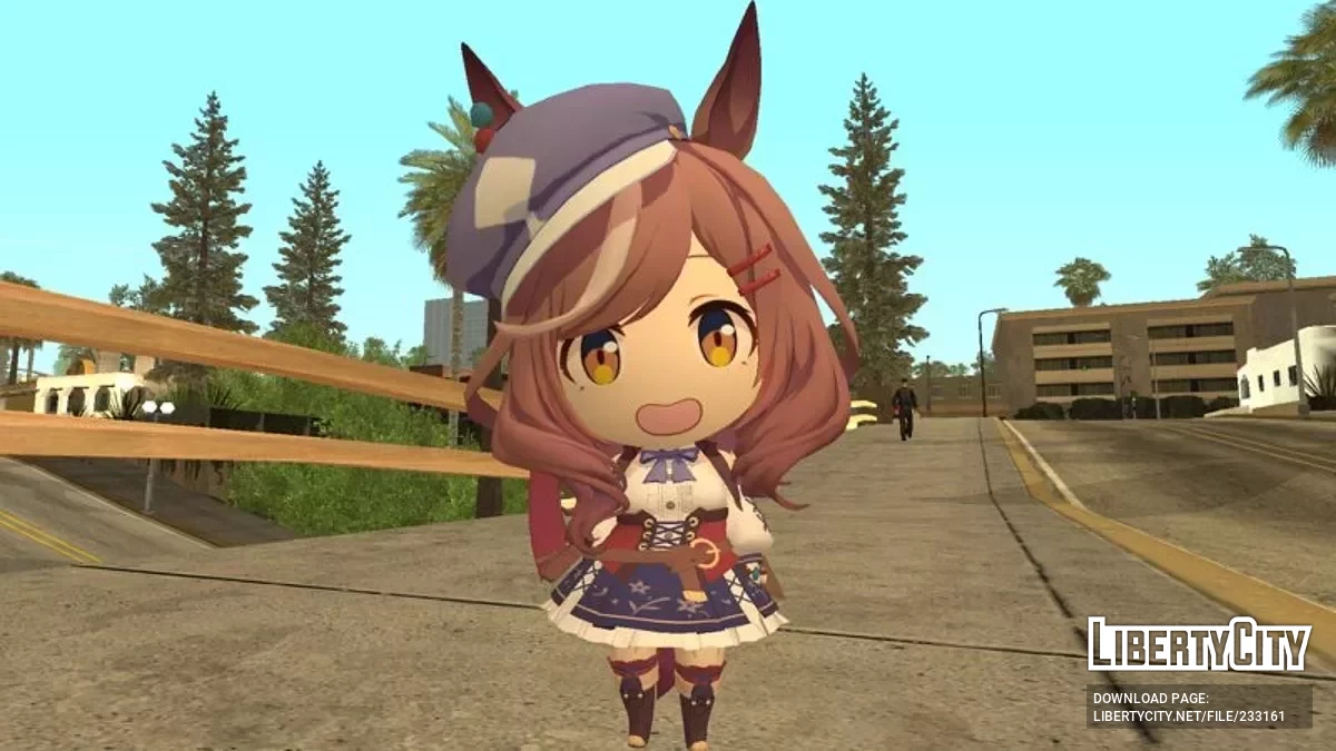Матикане Танхойзер (Чibi-версия) из Uma Musume / GTA San Andreas