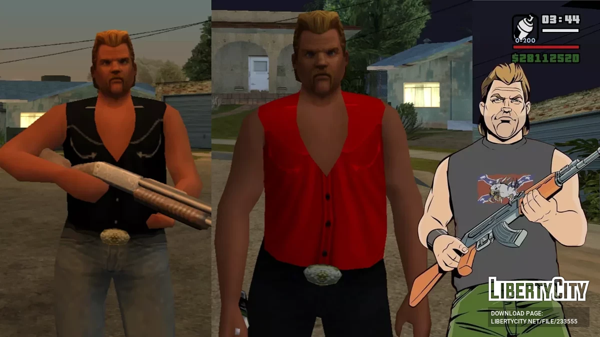 Пакет скинов Фила Кэссиди (Создан фанатами) / GTA San Andreas