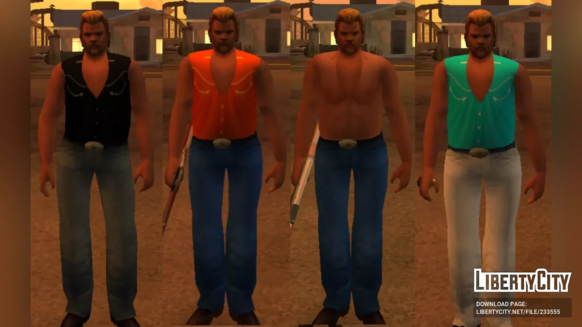 Пакет скинов Фила Кэссиди (Создан фанатами) / GTA San Andreas