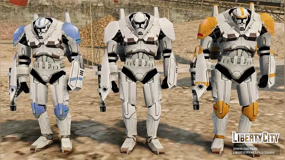 Пламенный солдат-клон из Star Wars / GTA San Andreas