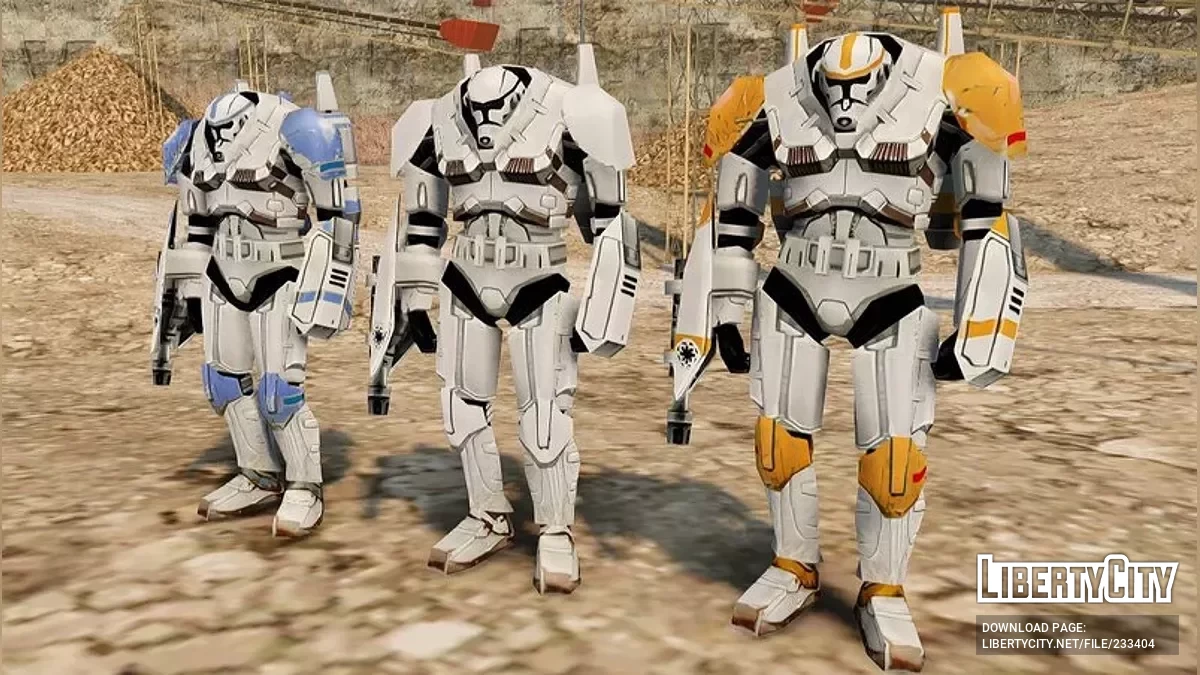 Пламенный солдат-клон из Star Wars / GTA San Andreas