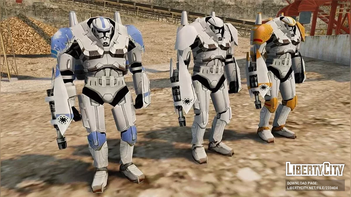 Пламенный солдат-клон из Star Wars / GTA San Andreas