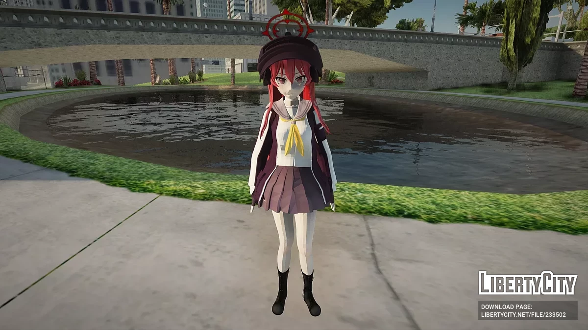 Rabu Komakaze из Blue Archive / GTA San Andreas