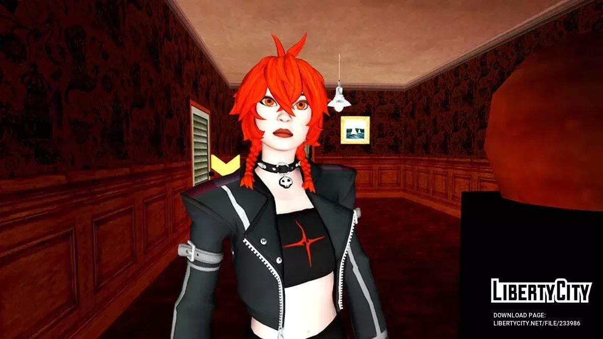 Рыжая Никси из Fortnite / GTA San Andreas