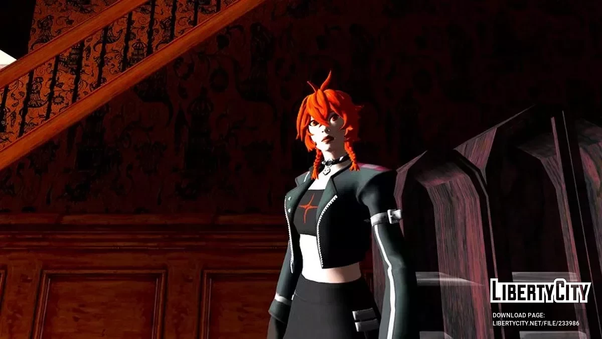 Рыжая Никси из Fortnite / GTA San Andreas
