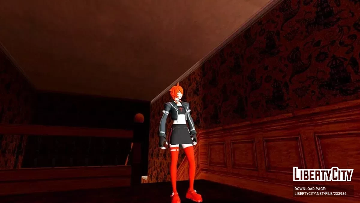 Рыжая Никси из Fortnite / GTA San Andreas