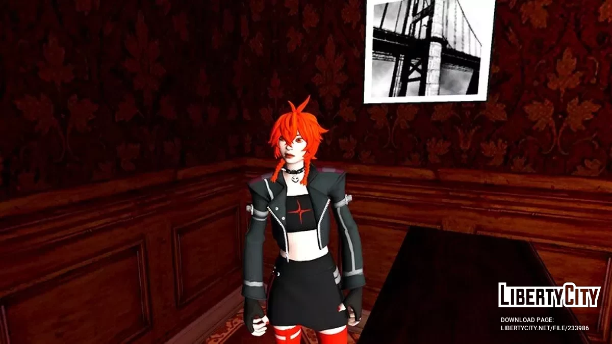 Рыжая Никси из Fortnite / GTA San Andreas