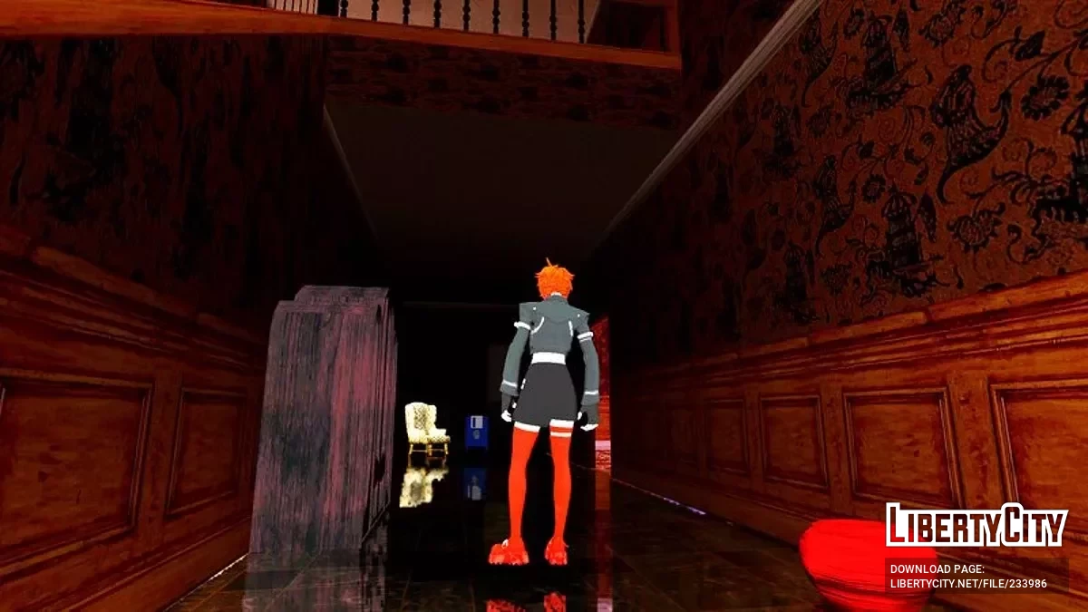 Рыжая Никси из Fortnite / GTA San Andreas