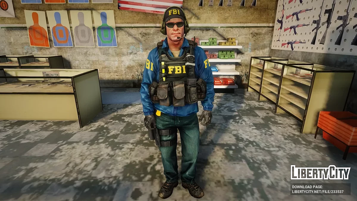 Скин FBI Variant 2 из Counter-Strike / GTA San Andreas