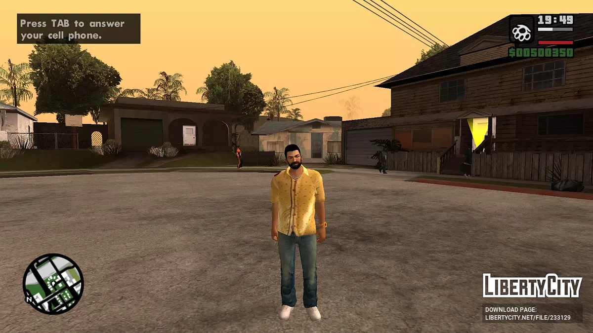 Томми Версетти с бородой HQ / GTA San Andreas