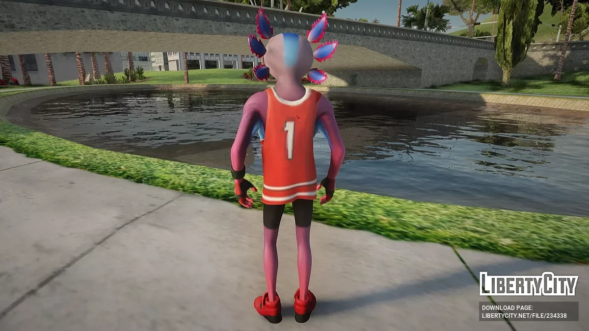 Аксолотль из Fortnite / GTA San Andreas