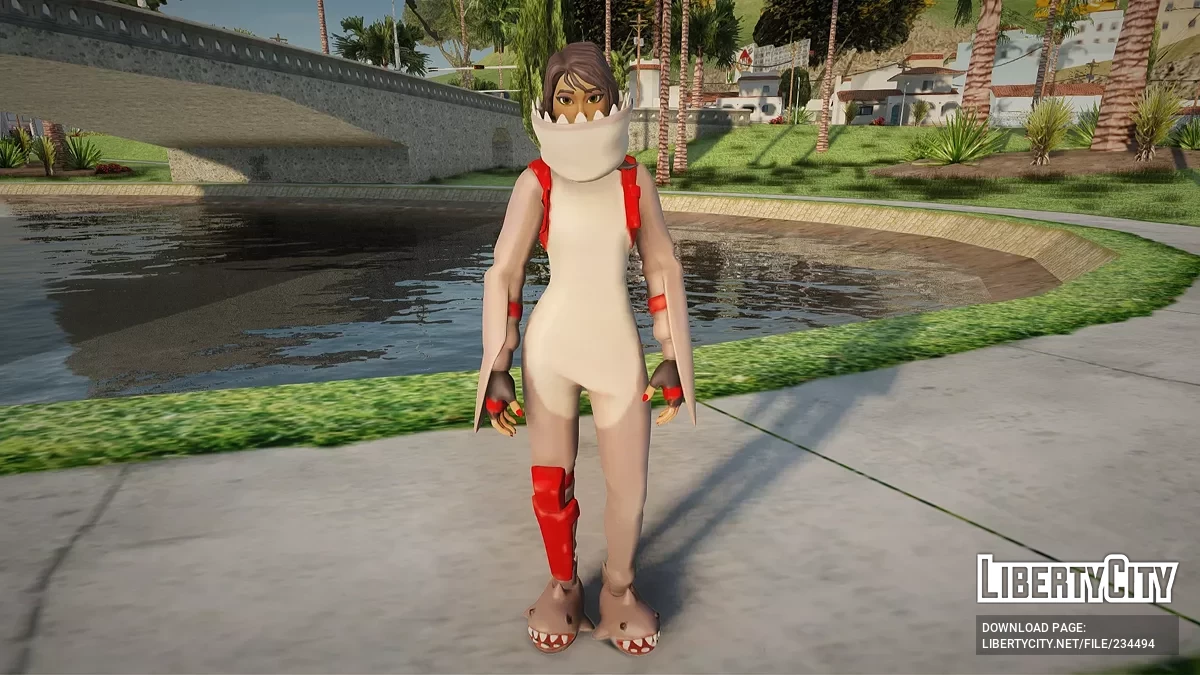 Акулья мягкость из Fortnite / GTA San Andreas