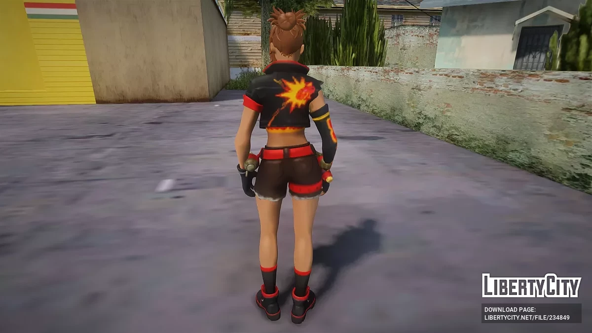 Динамичная Дина Митт из Fornite / GTA San Andreas