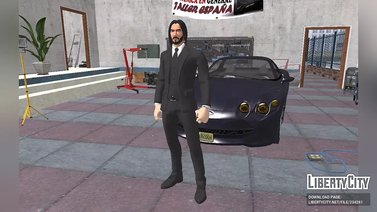 Джон Уик из Fortnite (в двух вариантах) / GTA San Andreas