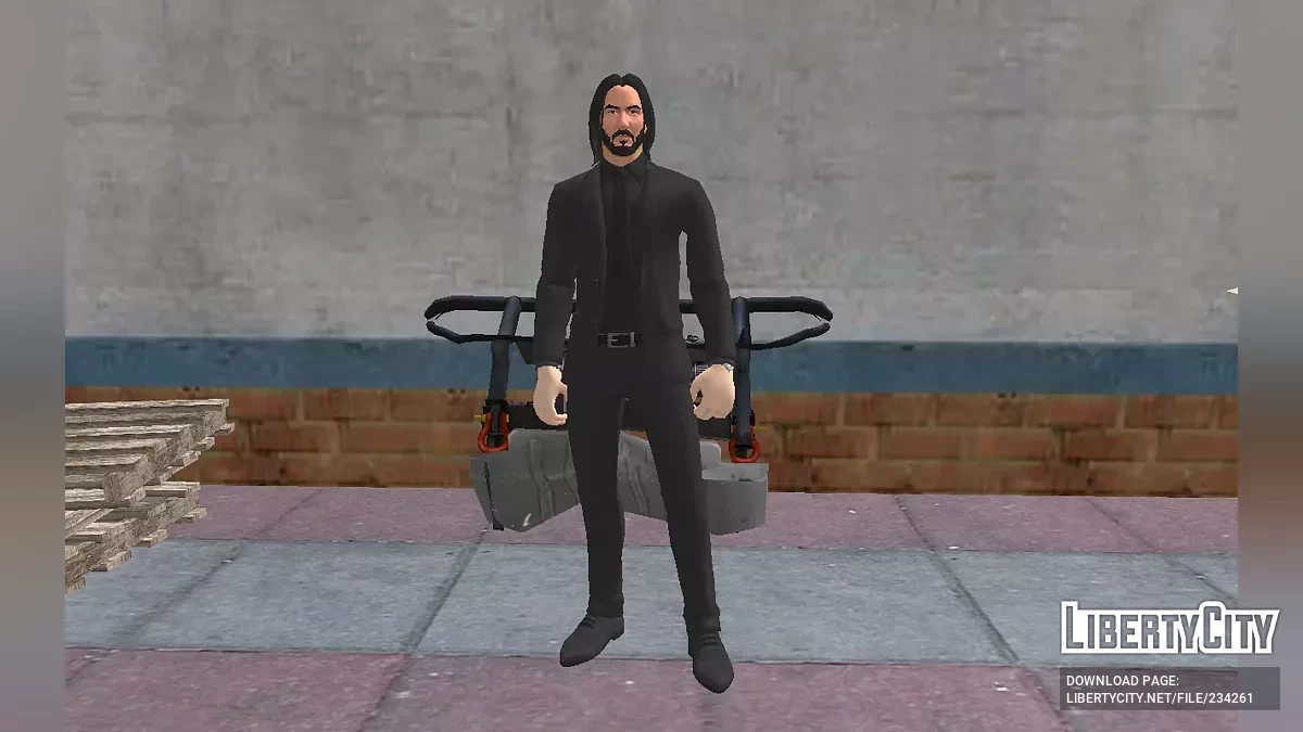 Джон Уик из Fortnite (в двух вариантах) / GTA San Andreas