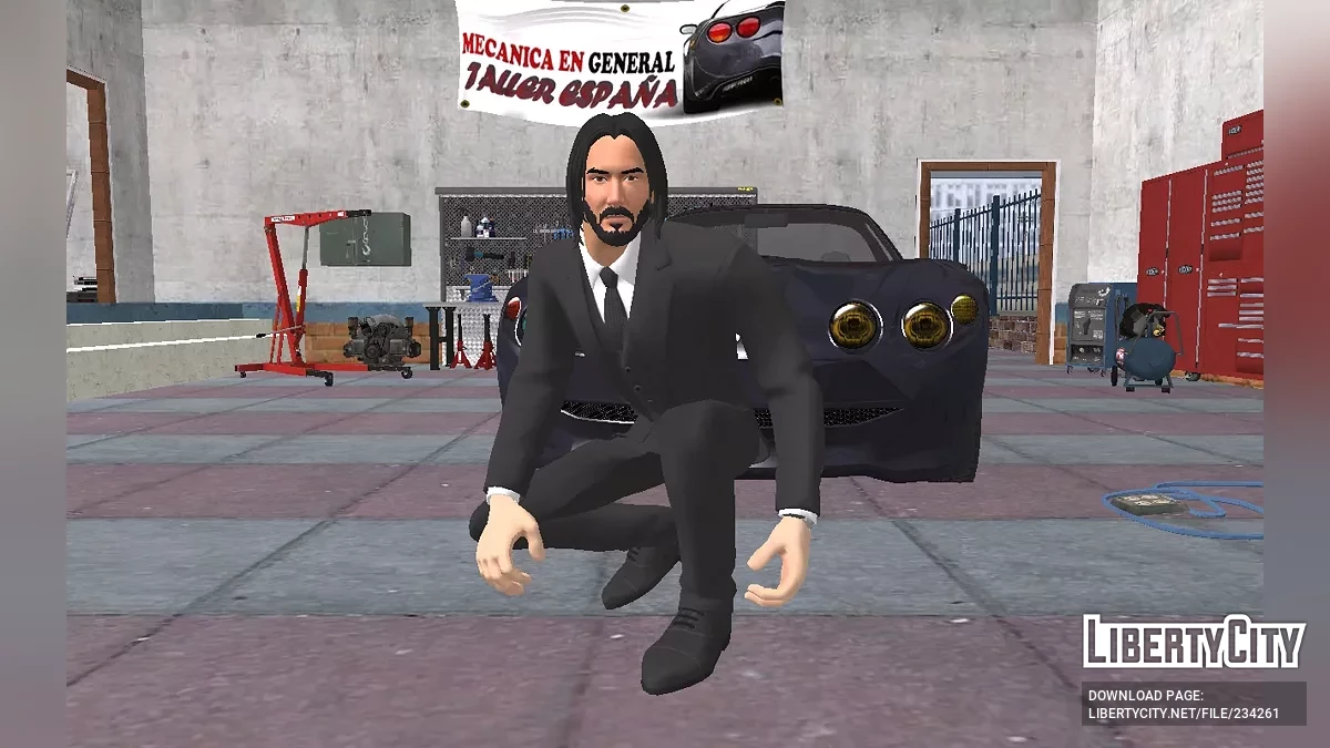 Джон Уик из Fortnite (в двух вариантах) / GTA San Andreas