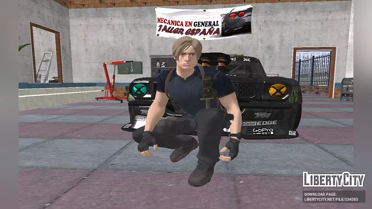 Леон из Resident Evil 4 (Fortnite-версия) / GTA San Andreas