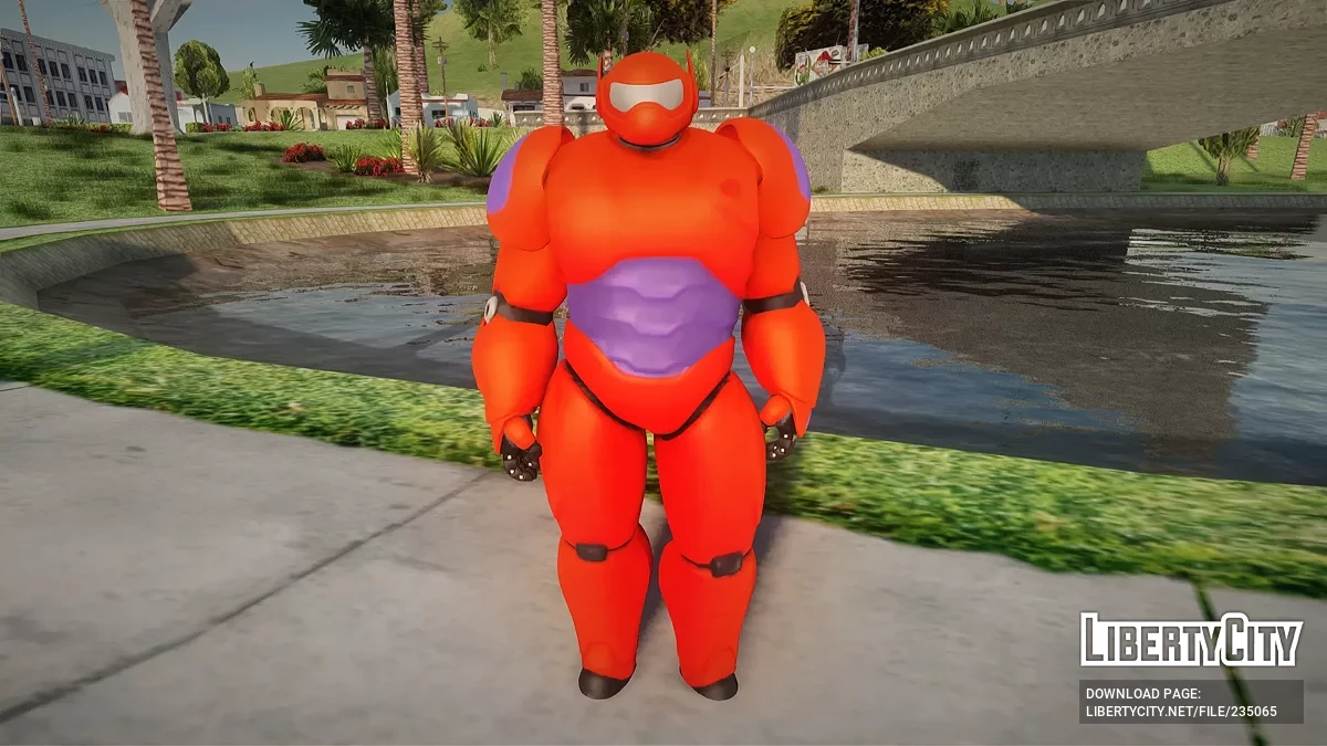 Герой Бэймакс из Fortnite / GTA San Andreas