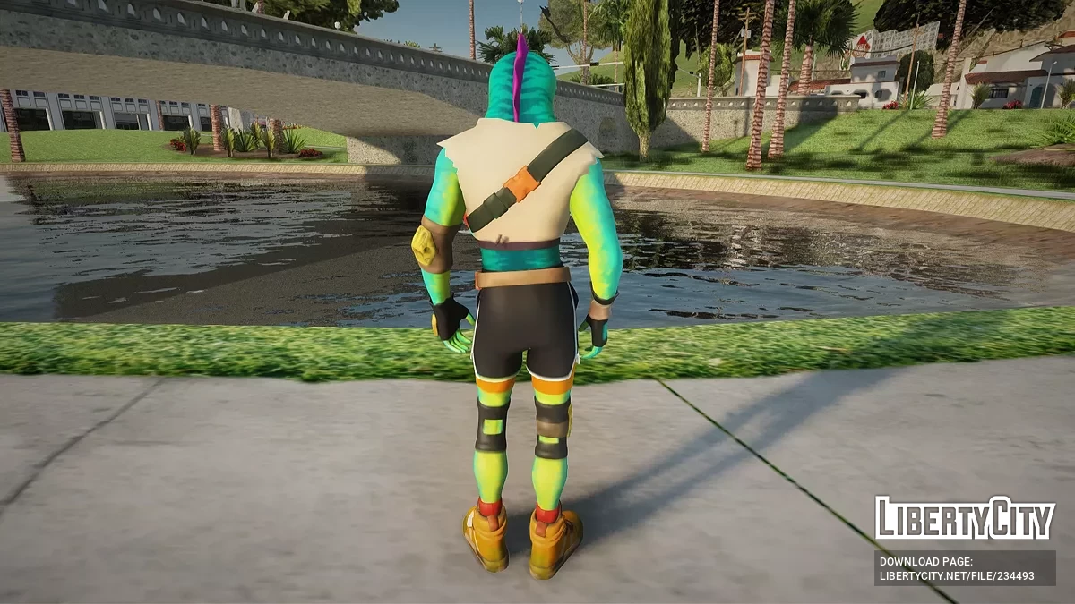 Ящер из Fortnite / GTA San Andreas