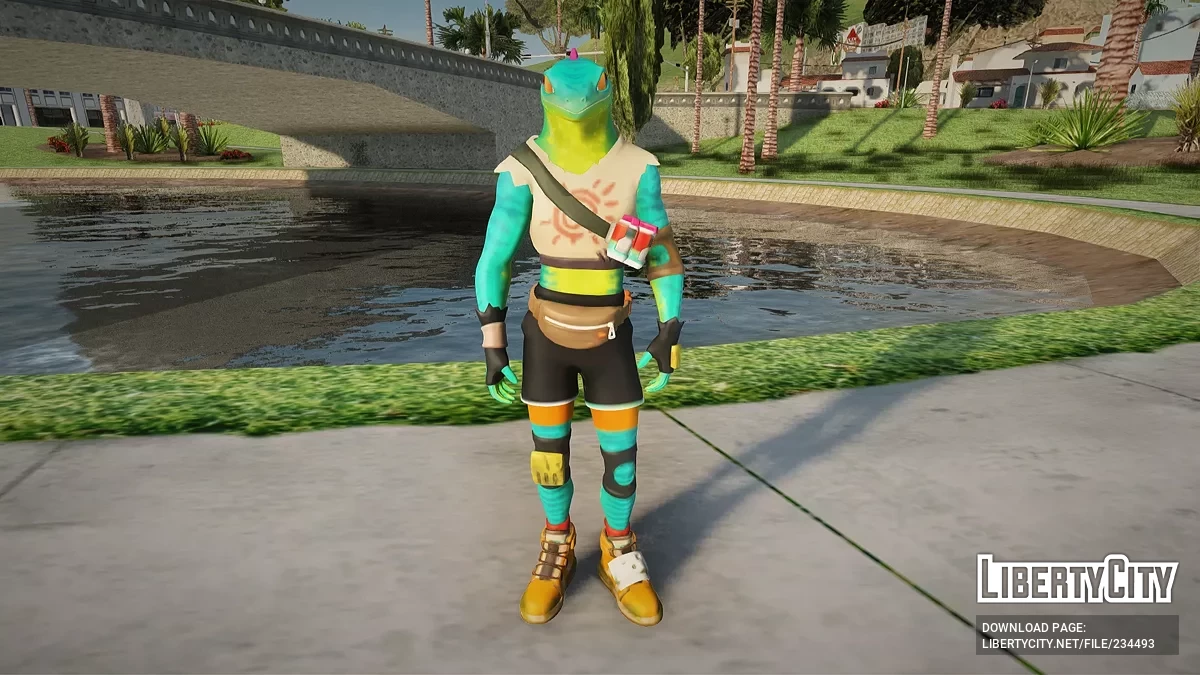 Ящер из Fortnite / GTA San Andreas