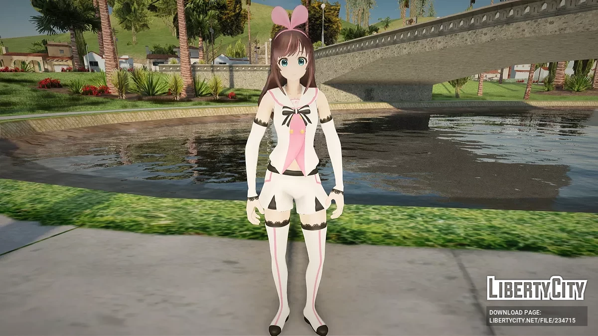 KizunaAI из Fortnite / GTA San Andreas