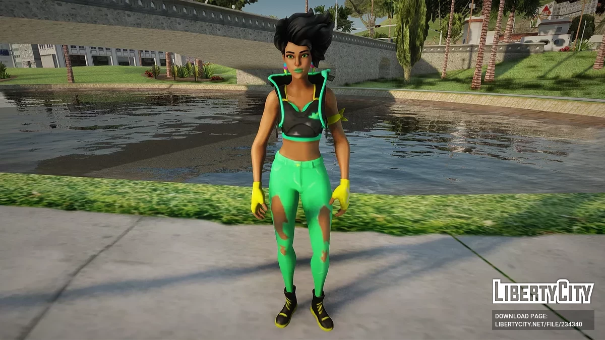 Лайм из Fortnite / GTA San Andreas