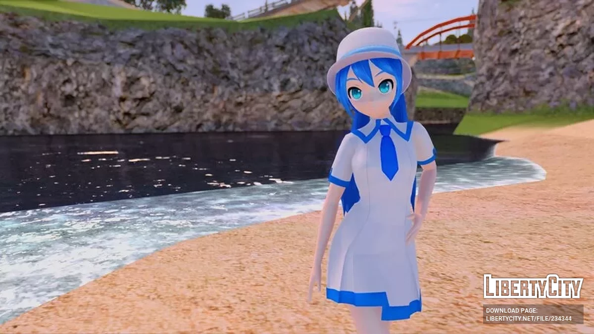 Летние воспоминания Хацунэ Мику из PDFT / GTA San Andreas