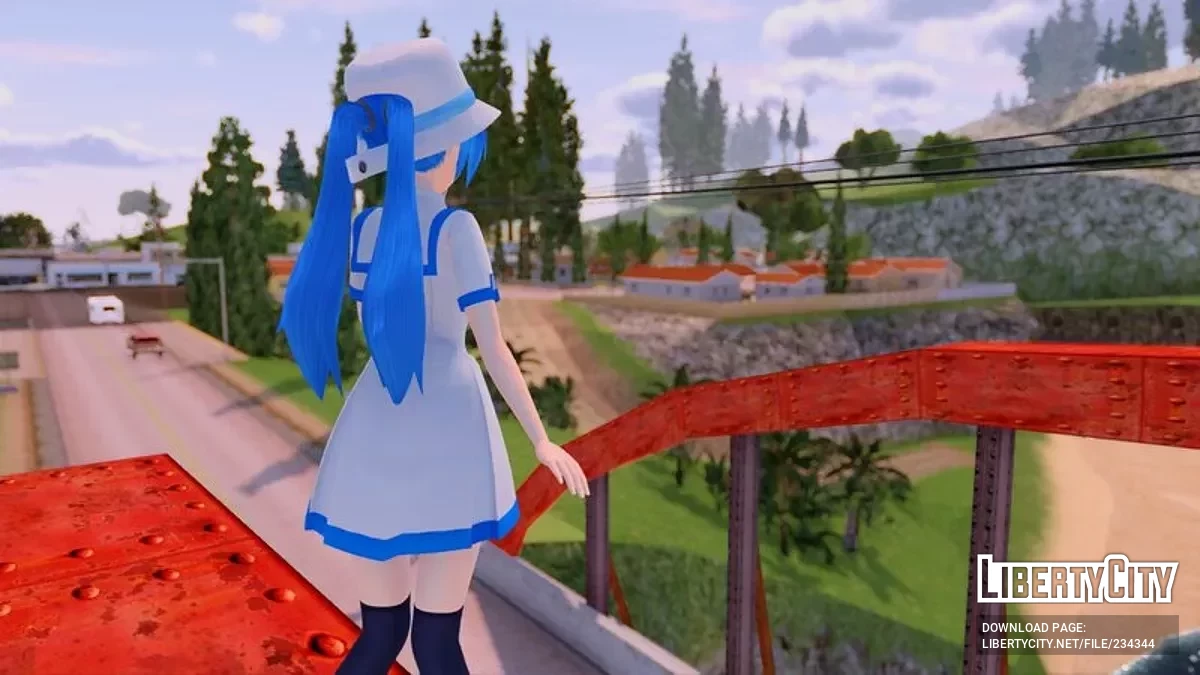 Летние воспоминания Хацунэ Мику из PDFT / GTA San Andreas