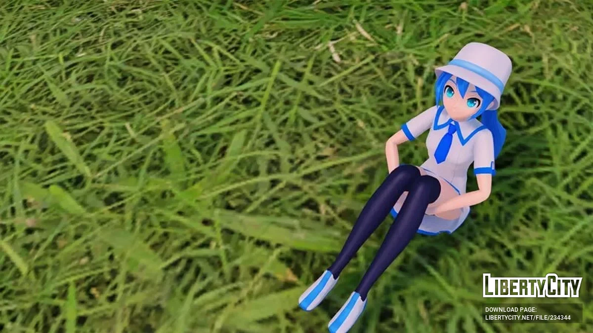 Летние воспоминания Хацунэ Мику из PDFT / GTA San Andreas