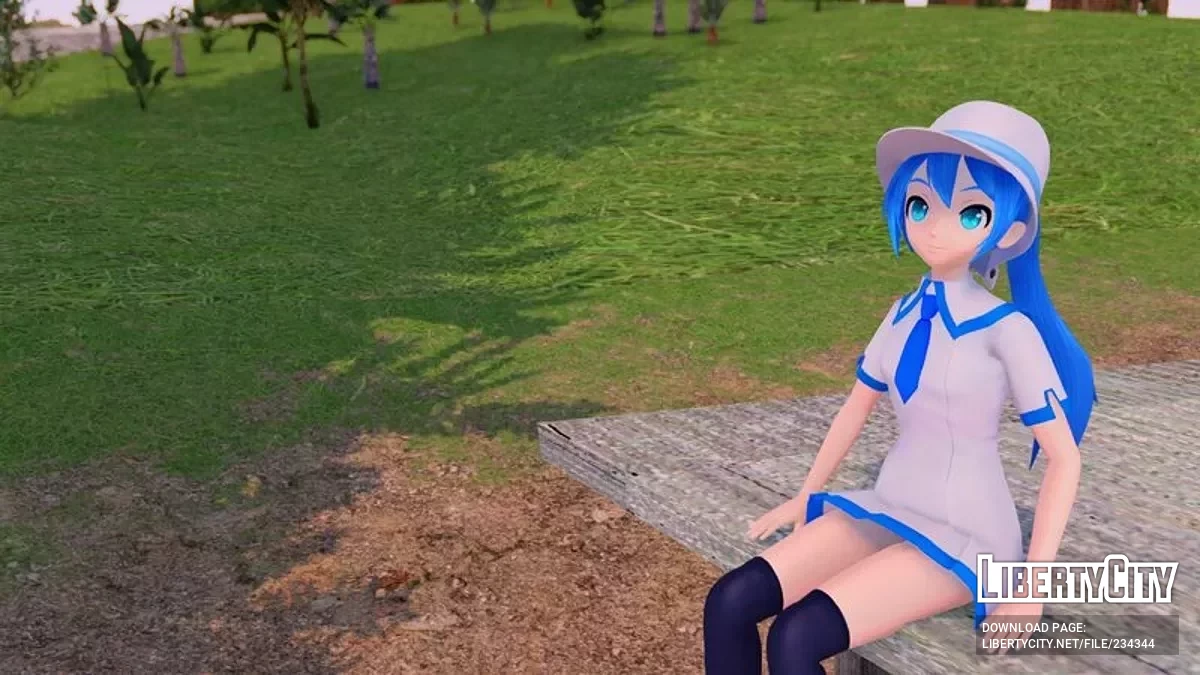 Летние воспоминания Хацунэ Мику из PDFT / GTA San Andreas