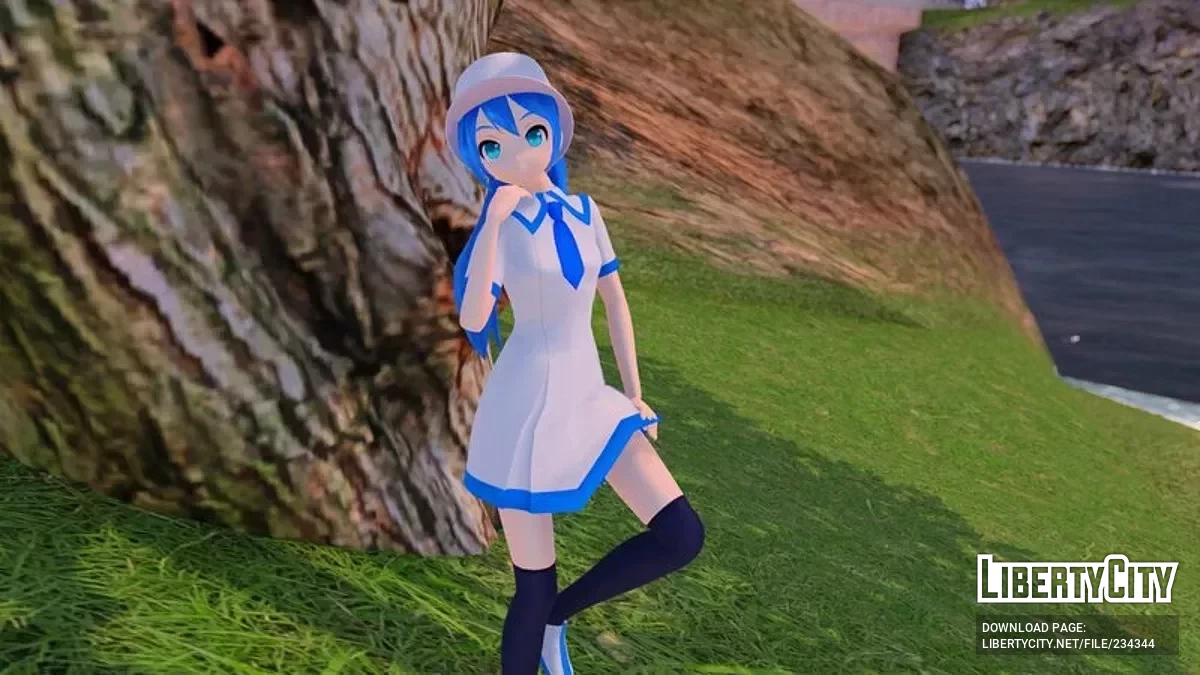 Летние воспоминания Хацунэ Мику из PDFT / GTA San Andreas