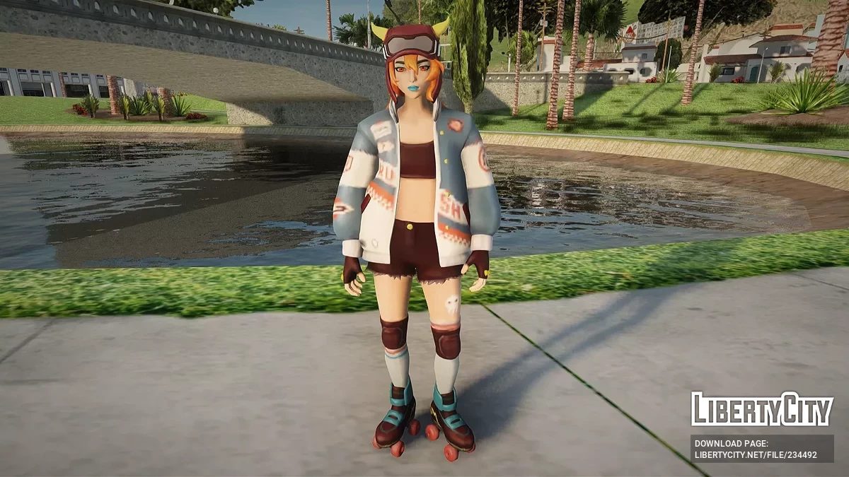 Лина Квад из Fortnite / GTA San Andreas