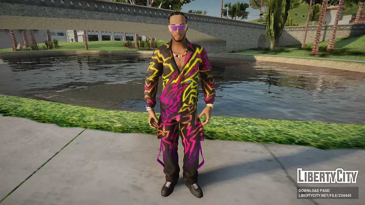 Льюис Хэмилтон из Fortnite / GTA San Andreas