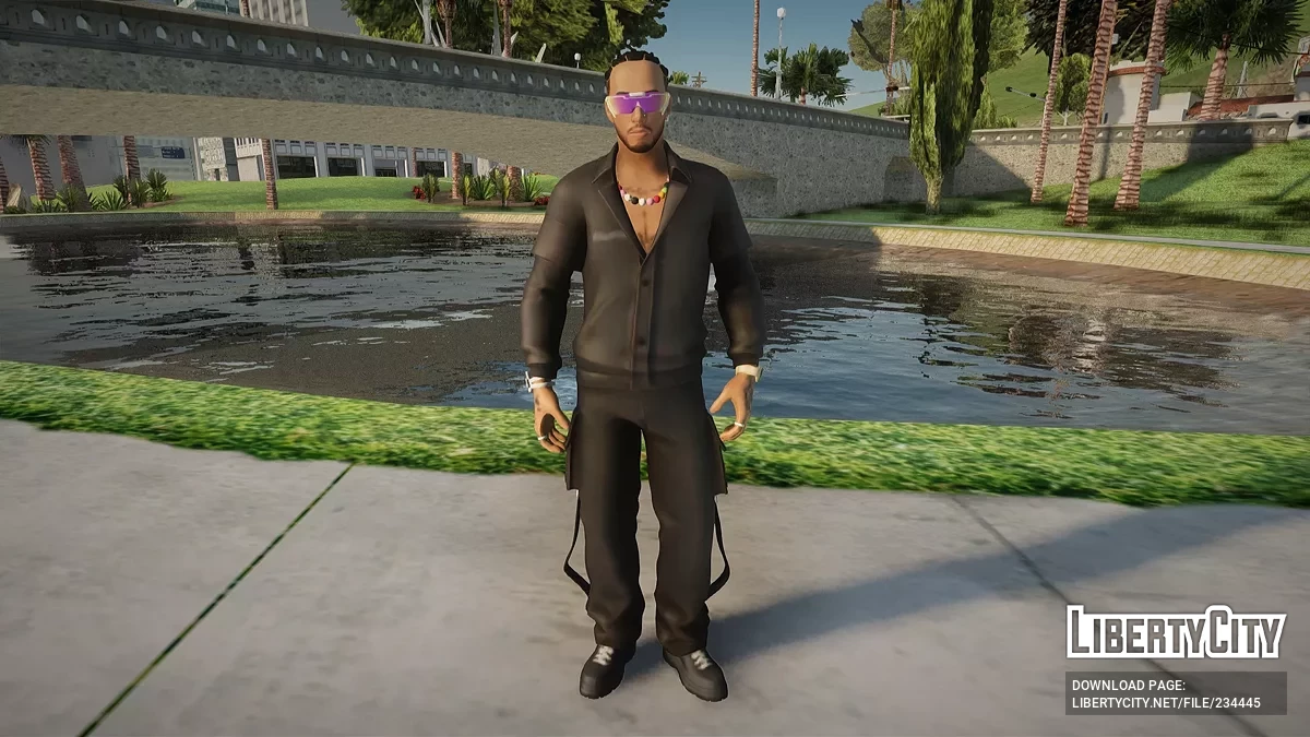 Льюис Хэмилтон из Fortnite / GTA San Andreas