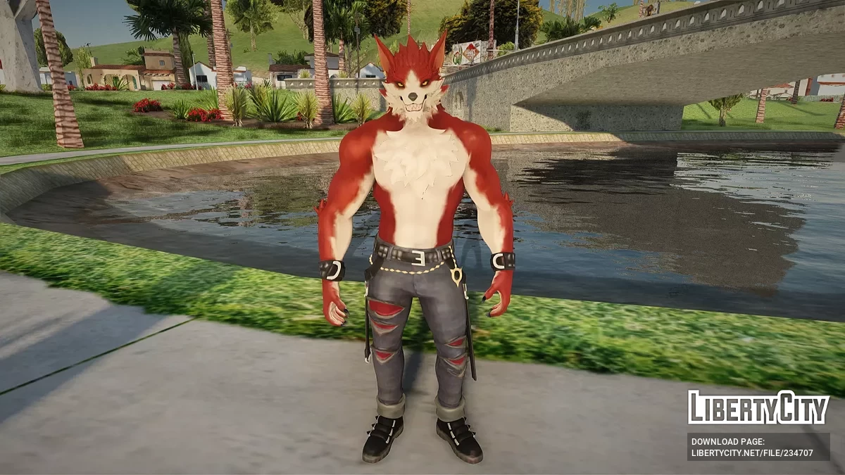 Оборотень Люсьен из Fortnite / GTA San Andreas